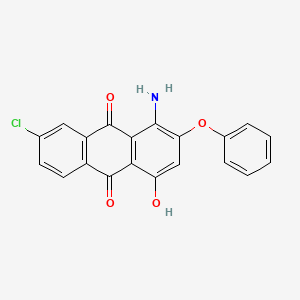 1-Amino-7-chloro-4-hydroxy-2-phenoxyanthracene-9,10-dione