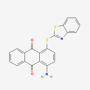 9,10-Anthracenedione, 1-amino-4-(2-benzothiazolylthio)-