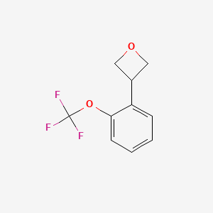 molecular formula C10H9F3O2 B13124028 3-(2-(Trifluoromethoxy)phenyl)oxetane 