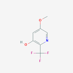 molecular formula C7H6F3NO2 B13124097 5-Methoxy-2-(trifluoromethyl)pyridin-3-ol 