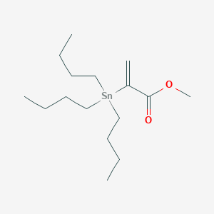 molecular formula C16H32O2Sn B131241 2-Propenoic acid, 2-(tributylstannyl)-, methyl ester CAS No. 124582-37-2