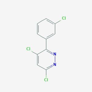 molecular formula C10H5Cl3N2 B1312417 4,6-二氯-3-(3-氯苯基)哒嗪 CAS No. 849021-04-1