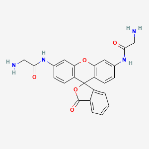 N,N'-(3-Oxo-3H-spiro[isobenzofuran-1,9'-xanthene]-3',6'-diyl)bis(2-aminoacetamide)