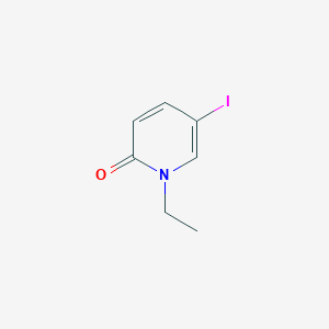 molecular formula C7H8INO B13124192 1-Ethyl-5-iodopyridin-2(1H)-one 