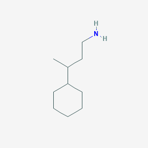 molecular formula C10H21N B13124193 3-Cyclohexylbutan-1-amine 