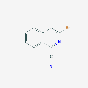 molecular formula C10H5BrN2 B13124197 3-Bromoisoquinoline-1-carbonitrile 