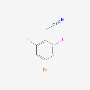 2-(4-Bromo-2-fluoro-6-iodophenyl)acetonitrile