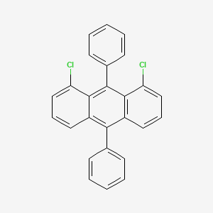 molecular formula C26H16Cl2 B13124228 1,8-Dichloro-9,10-diphenylanthracene CAS No. 80034-45-3