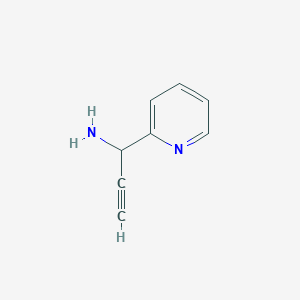 molecular formula C8H8N2 B13124233 1-(Pyridin-2-yl)prop-2-yn-1-amine 