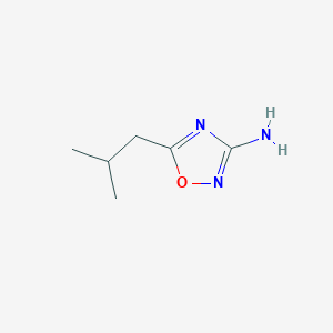 molecular formula C6H11N3O B13124238 5-Isobutyl-1,2,4-oxadiazol-3-amine 