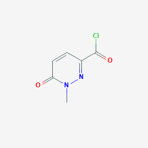 molecular formula C6H5ClN2O2 B13124245 1-Methyl-6-oxo-1,6-dihydropyridazine-3-carbonyl chloride CAS No. 89581-57-7