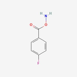 molecular formula C7H6FNO2 B13124246 O-(4-fluorobenzoyl)hydroxylamine 