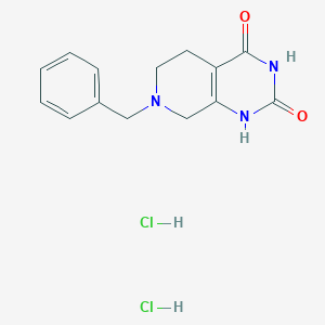 7-Benzyl-1,5,6,8-tetrahydropyrido[3,4-d]pyrimidine-2,4-dione;dihydrochloride