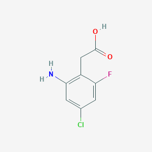 2-(2-Amino-4-chloro-6-fluorophenyl)aceticacid