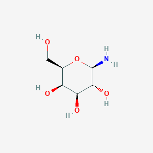 molecular formula C6H13NO5 B1312427 (2R,3R,4S,5R,6R)-2-Amino-6-(hydroxymethyl)tetrahydro-2H-pyran-3,4,5-triol CAS No. 74867-91-7