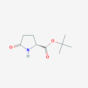 molecular formula C9H15NO3 B1312428 (R)-叔丁基 5-氧代吡咯烷-2-羧酸酯 CAS No. 205524-46-5
