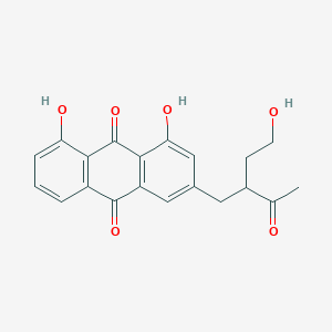 1,8-Dihydroxy-3-[2-(2-hydroxyethyl)-3-oxobutyl]anthracene-9,10-dione