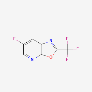 6-Fluoro-2-(trifluoromethyl)oxazolo[5,4-b]pyridine