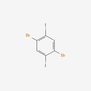 molecular formula C6H2Br2I2 B1312432 1,4-Dibromo-2,5-diiodobenzene CAS No. 63262-06-6