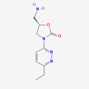 (S)-5-(Aminomethyl)-3-(6-ethylpyridazin-3-yl)oxazolidin-2-one