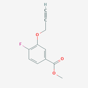 molecular formula C11H9FO3 B1312433 4-氟-3-(丙-2-炔-1-氧基)苯甲酸甲酯 CAS No. 214822-98-7