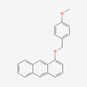 molecular formula C22H18O2 B13124334 1-[(4-Methoxyphenyl)methoxy]anthracene CAS No. 917985-33-2