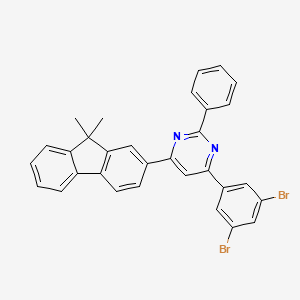 4-(3,5-Dibromophenyl)-6-(9,9-dimethyl-9H-fluoren-2-yl)-2-phenylpyrimidine