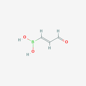 molecular formula C3H5BO3 B1312436 (E)-(3-Oxoprop-1-en-1-yl)boronic acid CAS No. 535967-09-0