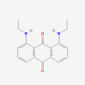 molecular formula C18H18N2O2 B13124379 9,10-Anthracenedione, 1,8-bis(ethylamino)- CAS No. 824951-71-5