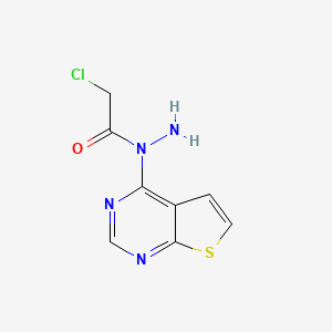 N1-thieno[2,3-d]pyrimidin-4-yl-2-chloroethanohydrazide