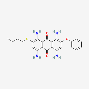 1,4,5,8-Tetraamino-2-(butylsulfanyl)-7-phenoxyanthracene-9,10-dione