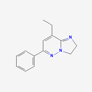 molecular formula C14H15N3 B13124402 8-Ethyl-6-phenyl-2,3-dihydroimidazo[1,2-b]pyridazine 