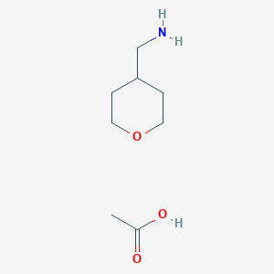 Acetic acid;oxan-4-ylmethanamine