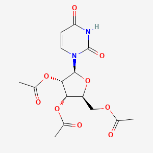 [(2S,3S,4S,5S)-3,4-diacetyloxy-5-(2,4-dioxopyrimidin-1-yl)oxolan-2-yl]methyl acetate