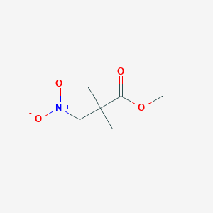 molecular formula C6H11NO4 B13124440 Methyl2,2-dimethyl-3-nitropropanoate 