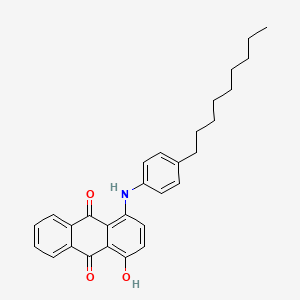 molecular formula C29H31NO3 B13124443 1-Hydroxy-4-((4-nonylphenyl)amino)anthracene-9,10-dione CAS No. 88927-82-6