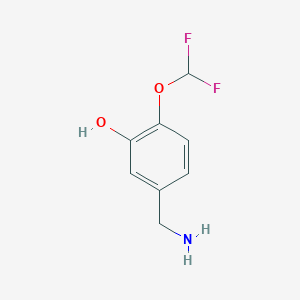 5-(Aminomethyl)-2-(difluoromethoxy)phenol