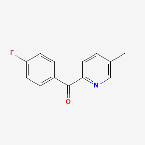 molecular formula C13H10FNO B1312450 2-(4-氟苯甲酰)-5-甲基吡啶 CAS No. 497854-91-8