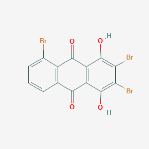 molecular formula C14H5Br3O4 B13124529 2,3,5-Tribromo-1,4-dihydroxyanthracene-9,10-dione CAS No. 106200-76-4