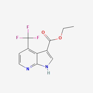 Ethyl4-(trifluoromethyl)-1H-pyrrolo[2,3-b]pyridine-3-carboxylate