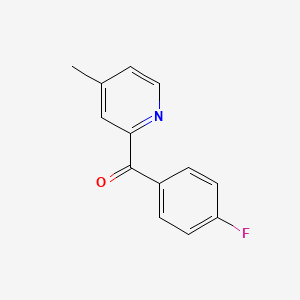 B1312459 2-(4-Fluorobenzoyl)-4-methylpyridine CAS No. 497854-55-4