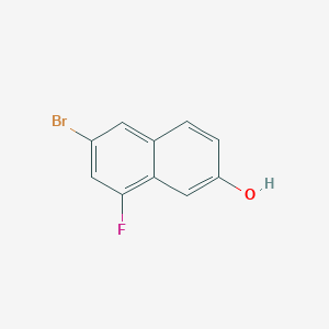 molecular formula C10H6BrFO B1312460 6-溴-8-氟萘-2-醇 CAS No. 82995-06-0