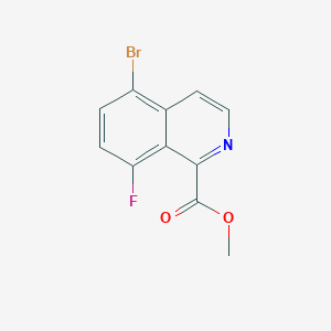 Methyl5-bromo-8-fluoroisoquinoline-1-carboxylate