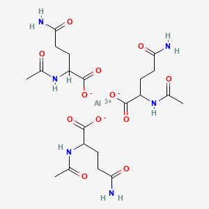 molecular formula C21H33AlN6O12 B13124618 AceglutamideAluminum 