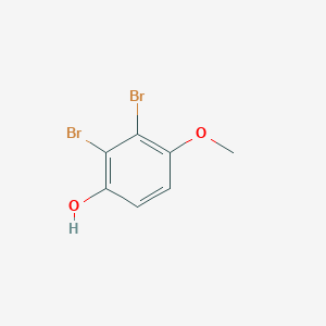 molecular formula C7H6Br2O2 B13124647 2,3-Dibromo-4-methoxyphenol 