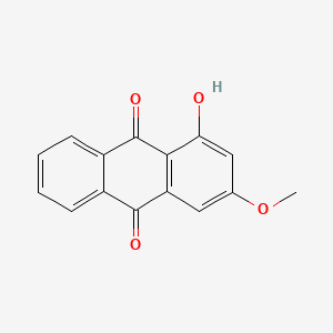 molecular formula C15H10O4 B13124677 1-Hydroxy-3-methoxyanthracene-9,10-dione CAS No. 20733-99-7