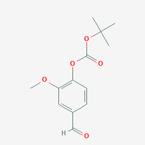 molecular formula C13H16O5 B131247 Tert-butyl 4-formyl-2-methoxyphenyl carbonate CAS No. 145361-91-7