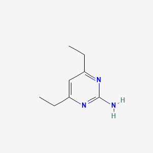 molecular formula C8H13N3 B13124700 4,6-Diethylpyrimidin-2-amine 