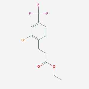 Ethyl 3-[2-bromo-4-(trifluoromethyl)phenyl]propanoate