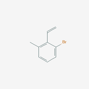 molecular formula C9H9Br B13124723 1-Bromo-3-methyl-2-vinylbenzene 